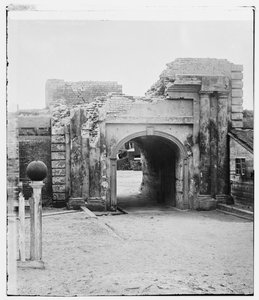 Sally-havn i Fort Moultrie, South Carolina, ved krigens slutning, 1865